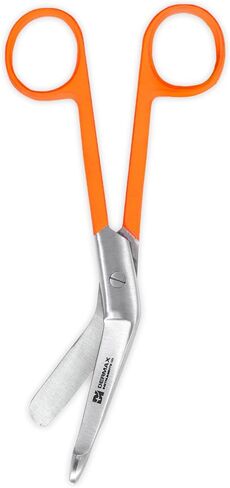 Dermax Lister Bandage Sissor Stainless Steel | Medical Shears | Nursing Scissor 5.5" Perfect For First Aid, Doctors, Nurses, Students and More. (Orange) in Saudi Arabia