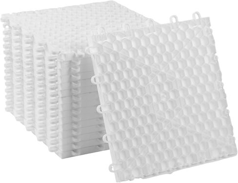 16 PCS Hockey Floor Tiles Mats, 9.8 x 9.8 Inches Dryland Synthetic Ice Tiles for Hockey Floor, Hockey Mats, Hockey Training Equipment Boards for Shooting Outdoor in Saudi Arabia