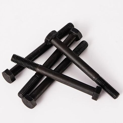 M8x 50mm Hex Head Screws Bolts, M8x1.25 Bolt,12.9 Grade Alloy Steel, Hexagon Head Bolts, Black Oxide Finish, Half Thread,Quantity 10 in Saudi Arabia