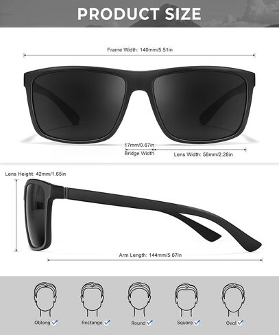 Polarized Sunglasses Men Women: Mens Sunglasses Sun Glasses for Driving Sports Fishing with UV Protection 3 Packs in Saudi Arabia