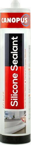 CANOPUS INTERBOND Waterproof Kitchen & Bathroom Acetoxy Silicone Sealant Clear, 10oz, Suitable for Indoor and Outdoor Waterproofing and Bonding Applications, Shower Sealant in Kuwait