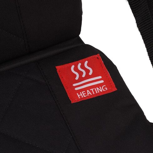 Asixxsix Portable Folding Heated Seat Cushion, USB Powered Adjustable Pad Heated Memory Foam Backrest Cushion for Winter, Outdoor, Stadium Hunting in Saudi Arabia