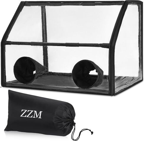 ZZM Still Air Box Mycology Mushroom Grow Kit, Sturdy Laminar Flow Hood for Mycology Supplies/Mushroom Grow Bags/Home Scientists/Mushroom Growers in Kuwait
