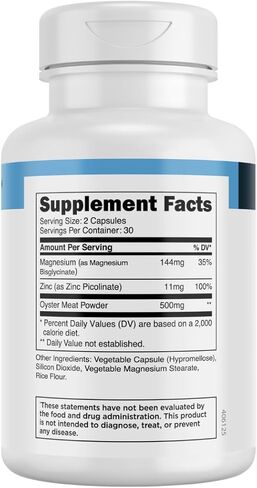 Transparent Labs ZMO - Muscle Builder for Men & Women with Zinc, Magnesium Glycinate, & Oyster Powder for Muscle Recovery - 60 Count in Kuwait