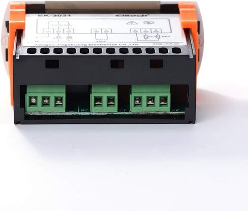 Elitech EK-3021 وحدة تحكم في درجة الحرارة لوحة قابلة للمس ترموستات مع جهاز استشعار للولايات المتحدة الأمريكية وكندا 110 فولت رمادي in Kuwait