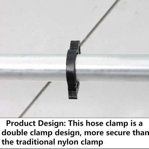 30PCS 1/2 Inch Plastic Hose Clamps, Heavy Duty Double Snap Grip Nylon Hose Clamps (12.3-14mm) in Saudi Arabia