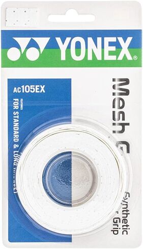 YONEX Mesh GRAP Overgrip, White in Saudi Arabia