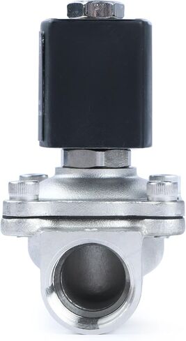 U.S. Solid 3/4" Stainless Steel Solenoid Valve - 110V AC, Normally Closed, 10 Bar Electric Valve for Water, Air, Diesel in Saudi Arabia