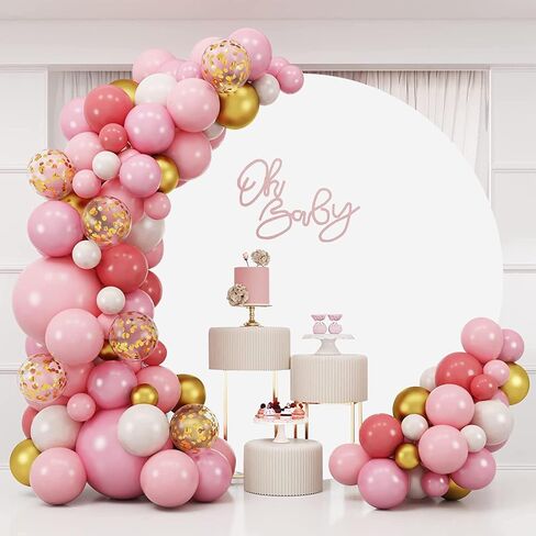 7.2FT Black Round Backdrop Cover, Circle Arch Backgound Stand Cover | Round Arch Covers Polyester Circle Balloon Arch Backdrop Stand Covers for Wedding Birthday Party Baby Shower Decor in Saudi Arabia