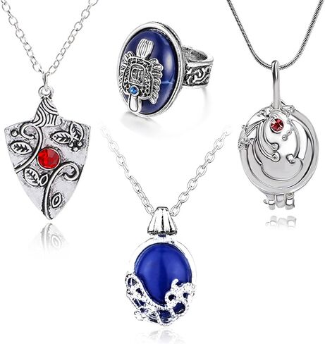 4 قطع مجوهرات مصاص الدماء للمشي النهاري كاثرين الياقوت فيرفين المنجد بوني قلادة ضوء النهار المشي سيجنيت ديمون الدائري التأثيري للمعجبين in Kuwait