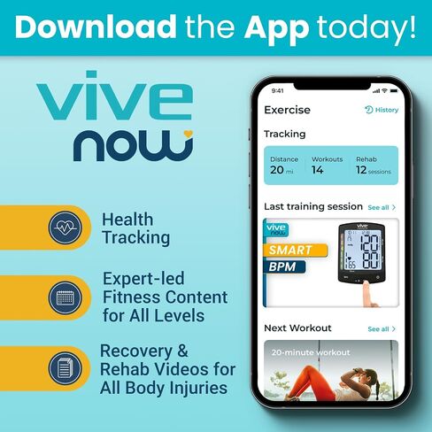 Vive Automatic High Blood Pressure Measurement Kit for at Home Use - Upper Arm BP Cuff & Machine with Digital Screen to Monitor Vital Signs - Portable Checking for Small, Large, and Plus Size Arms in Saudi Arabia