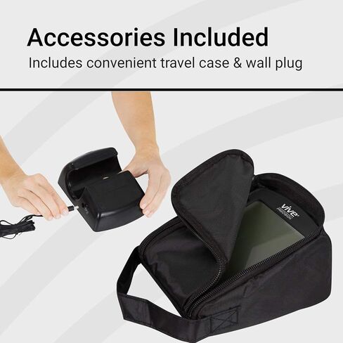 Vive Automatic High Blood Pressure Measurement Kit for at Home Use - Upper Arm BP Cuff & Machine with Digital Screen to Monitor Vital Signs - Portable Checking for Small, Large, and Plus Size Arms in Saudi Arabia