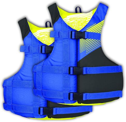 Stohlquist Universal Fit Adult Life Jacket PFD (2 and 4 Pack) Coast Guard Approved for Men and Women 90+ lbs, Lightweight Neoprene and Adjustable, Ideal for Boating, Kayaking & Water Sports in Saudi Arabia