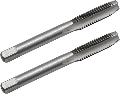 M8 x 1 mm Straight Fluted Machine Tap w/ H2 Tolerance, Metric Machine Tap High Speed Steel 3 Straight Flutes Screw Thread Tap for Repairing Damaged Thread or Making New Thread (2PCS) in Saudi Arabia
