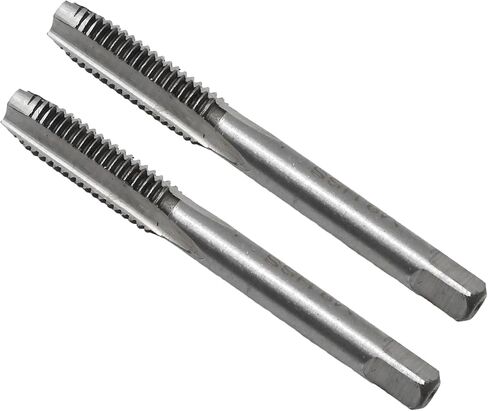 M8 x 1 mm Straight Fluted Machine Tap w/ H2 Tolerance, Metric Machine Tap High Speed Steel 3 Straight Flutes Screw Thread Tap for Repairing Damaged Thread or Making New Thread (2PCS) in Saudi Arabia