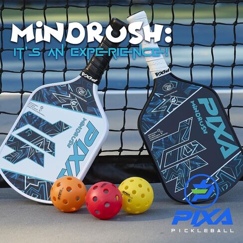 PIXA Mindrush T-300 Pickleball Paddle 16mm, Advanced Friction Surface, Amazing Power, Control, and Spin: USAPA Approved Great Gift! in Kuwait
