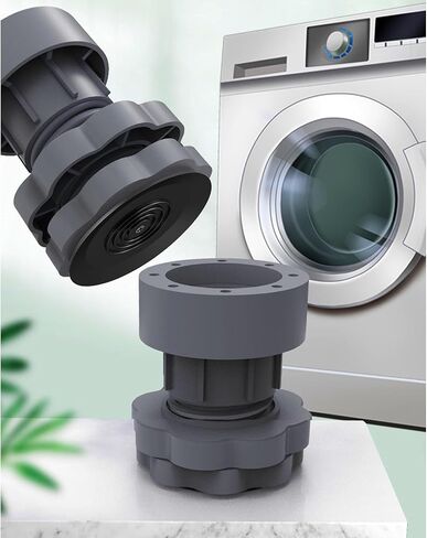 8Pcs Anti Vibration Pads for Washing Machine Support, Height Adjustable Dryer Shock and Noise Cancelling Pad, Anti-Walk Washer Foot Pad Protect Pedestals, Anti-Slip Rubber Leveling Feet Stabilizer in Saudi Arabia