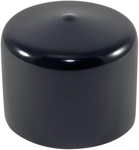 Caplugs VC-2500-24 VC Series – Plastic Round Cap 50 Pack, Black Vinyl, 2.5" W x 1.5" L Protective Closures, Thread Protectors, Dust and Moisture Seals, Masking, Plating, Color Coding (99190242) in Saudi Arabia