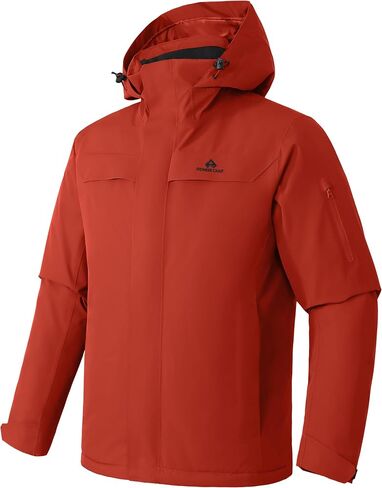 Pioneer Camp Men's Waterproof Ski Jacket Insulated Winter Snow Coat Warm Windproof Mountain Snowboard Hooded Raincoat Gear in Saudi Arabia