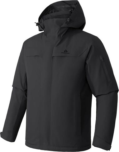 Pioneer Camp Men's Waterproof Ski Jacket Insulated Winter Snow Coat Warm Windproof Mountain Snowboard Hooded Raincoat Gear in Saudi Arabia