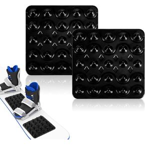 2pcs Snowboard Stomp Pads, Snowboarding Grip Pad Antiskid Mat Self Adhesive Spike Stomp Pad Extra Grip Padded for Winter Snow Ski Accessories