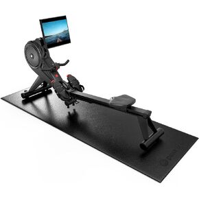 Powr Labs Rowing Machine Mat, Treadmill Mat for Carpet & Hardwood Floors - Rower Mat for Hydrow, Concept 2, Peloton Rower - Elliptical Mat, Mat for Exercise Equipment, Gym Equipment Mat