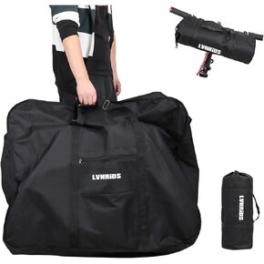 LVNRIDS Folding Bike Bag Waterproof Travel Carry Bags Transport Case with Storage Bag
