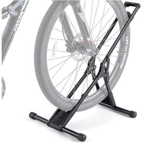 Bike Floor Stand Rack- Indoor Bike Stand for Garage/Home - Bike Storage Bicycle Parking Rack Fit 20"-29" Mountain Road Bikes (1 Bike Rack)