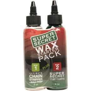 SILCA Professional Grade Bike Chain Cleaner and Liquid Wax - 2 Pack Starter Bundle with Silca PRO Chain Stripper & Super Seret Chain Wax, Concentrate, 4oz Bottles with Applicator Tip
