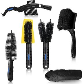 مجموعة تنظيف الدراجة من شيندل - فرشاة تفصيل الدراجة، شعيرات نايلون متينة، منظف سلسلة الدراجات النارية، أداة غسيل الحديقة، أداة صيانة مزيل الشحوم، رذاذ تلميع الدراجة، مجموعة أدوات متعددة in Kuwait