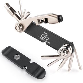 Bike Multitool - Bike Chain Tool/Torx/Hex/Screwdriver - Bicycle Multitool Kit Compact and Lightweight Repair Tools for Road and Mountain Bikes (Black)