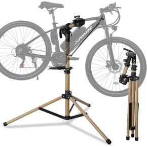 Heavy Duty Ebike Repair Stand Max 110 lbs, Portable Aluminum Bicycle Stand Manintenance Workstand, Made For Any Bike, Heavy E-bike, Mountain Bike, Road Bike, Folding Bike etc