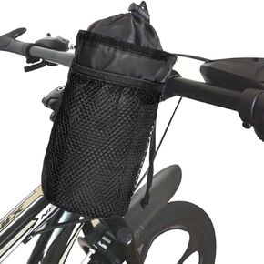 Bike Water Bottle Holder,Bicycle Handlebar Drink Bags with Mesh Pocket Phone Bag Universal Cycling Bicycle Water Bottle Drink Cup Bag for Cruiser,Scooter,Mountain Bike,Road Bike,Wheelchair