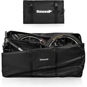 Rhinowalk Folding Bike Carry Bag 26 Inch Thick Bicycle Transport Storage Case Bike Travel Bag for Air Travel,Transport,Shipping Professional Cycling Accessories