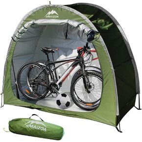 Outdoor Bike Covers Storage Shed Tent,210D Oxford Thick Waterproof Fabric,outdoor aluminum alloy bracket bicycle storage shed, neat tent bicycle cover (L-BLACK)