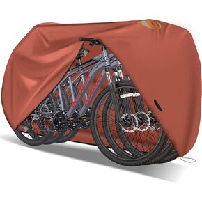 Comnova Bike Cover for Transport 1 Bike - Outdoor Bike Covers for 1 Bikes on Rear Bike Rack Transport Waterproof & Heavy Duty, 600D Bicycle Rack Covers for Single Bike on Car Hitch Travel Storage