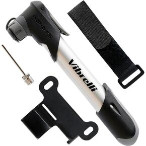 Mini Bike Pump - Presta & Schrader Bicycle Pump - 120 PSI Tire Pump for Road & MTB - No Valve Changing Needed