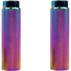 KINSPORY 3/8 بوصة - 26 سنًا من سبائك الألومنيوم للدراجة أوتاد المقاعد الخلفية حزمة من 2 (قوس قزح) in Kuwait