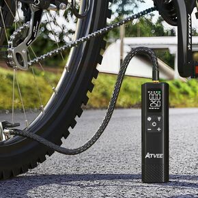 مضخة دراجة، مضخة دراجة كهربائية ذات ضغط دقيق وشاشة LCD مع ضغط عالٍ 150 رطل لكل بوصة مربعة، مضخة إطار دراجة لاسلكية محمولة، مضخة هواء للدراجة تغلق تلقائيًا لإطارات الدراجة، صمام متعدد الاستخدامات وقابل لإعادة الشحن in Kuwait