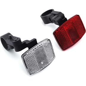 MFC PRO Quality Kids(Small) Bike Front&Rear Reflectors Kit for Handlebar and Seatpost (RED+White) in Kuwait