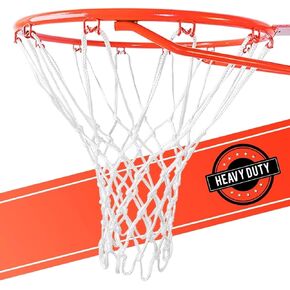 Heavy Duty Basketball Net Replacement - All Weather Anti Whip, Fits Standard Indoor or Outdoor Rims - 12 Loops
