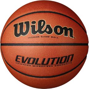WILSON Evolution Indoor Game Basketballs - Size 5, Size 6 and Size 7