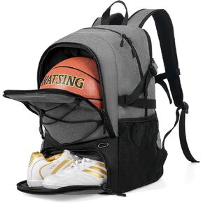GRANDUP Basketball backpack with ball and shoes compartment Fit Volleyball, soccer, Swim, Gym, Travel, and School, large capacity sports training equipment bags