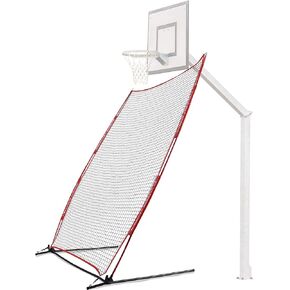 Rukket Basketball Air Defense Return Net Guard and Backstop, Choose 12x13 XL Return Net or 6x10 Adjustable Return Net, Hoop Rebound Back Netting Attachment for Yard, Home & Residential Use, Barrier System for Safety and Retention