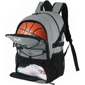 WOLT | Basketball Backpack Large Sports Bag with Separate Ball holder & Shoes compartment, Best for Basketball, Soccer, Gym