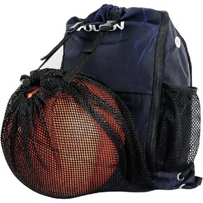 Drawstring Basketball Backpack Sports Gym Bag With Shoe Compartment