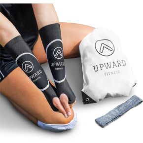 Upward Fitness-Volleyball Padded Passing Sleeves, Arm and Wrist Protection With Thumbhole Bag and Headband for Girls and Boys