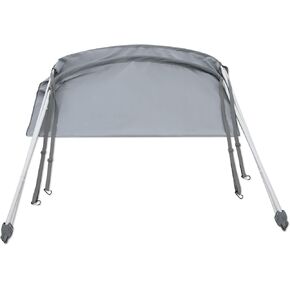 Intex Bimini Top Sun Shade Canopy Cover with Aluminum Frame for Mariner, Seahawk, Excursion, & Challenger Boat Models, Accessory Only, Gray