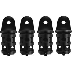 NOBLEZHU 4PCS Boat Bimini Fittings Top Cover Cap Eye End Nylon Black Pair 7/8 Inch Boat Bimini Top