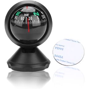 Keenso Dash Car Compass, Auto Adjustable Boat Compass Dash Compass for Car Marine Boat Ship
